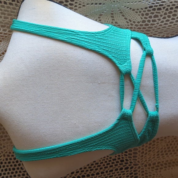 Xhilaration, Green Ribbed Top, Green - Picture 2 of 4